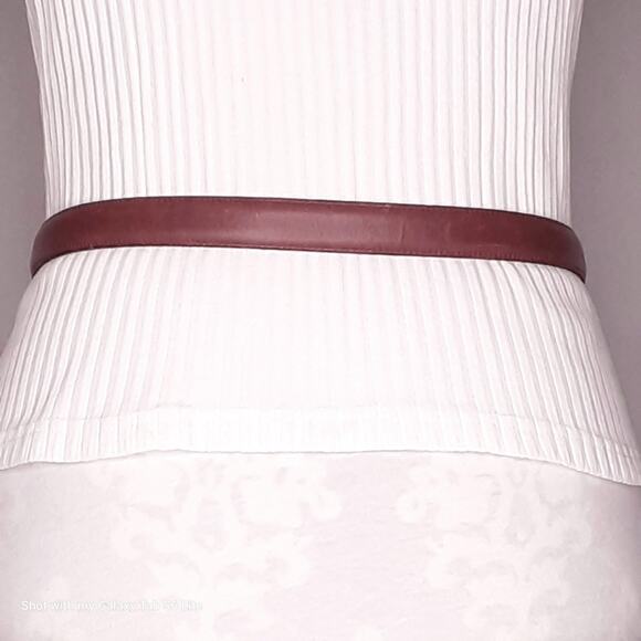 Dockers Leather Belt Mens Small Waist Burnt Umber Brown - Picture 3 of 10